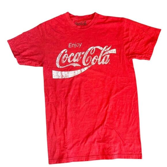 Coca Cola Other - Men's Coca-Cola Enjoy Logo Red Graphic T-Shirt Size S Short Sleeve